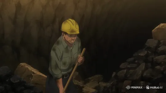 Hardworking Miner toiling in Underground Coal Mine – AI Generated Video | Hailuo AI