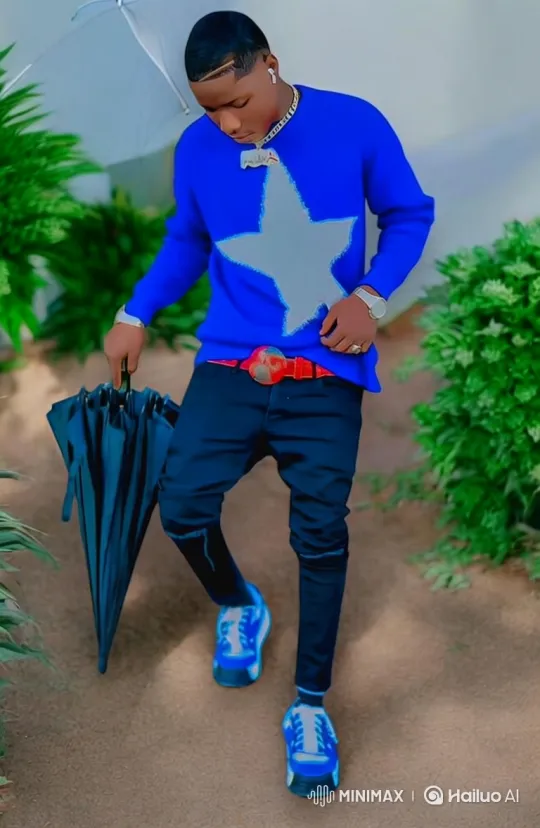Young Man Walking with Umbrella on Dirt Path – AI Generated Video | Hailuo AI