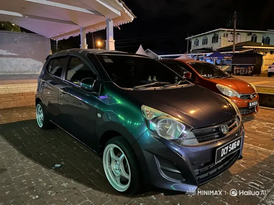 Custom Hatchback Creates Fiery Spark Trail on Highway – AI Generated Video | Hailuo AI