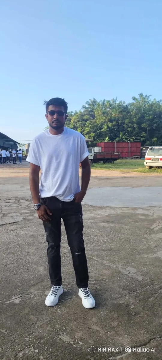 Man in White Tee Enters Rolls-Royce on Paved Lot – AI Generated Video | Hailuo AI
