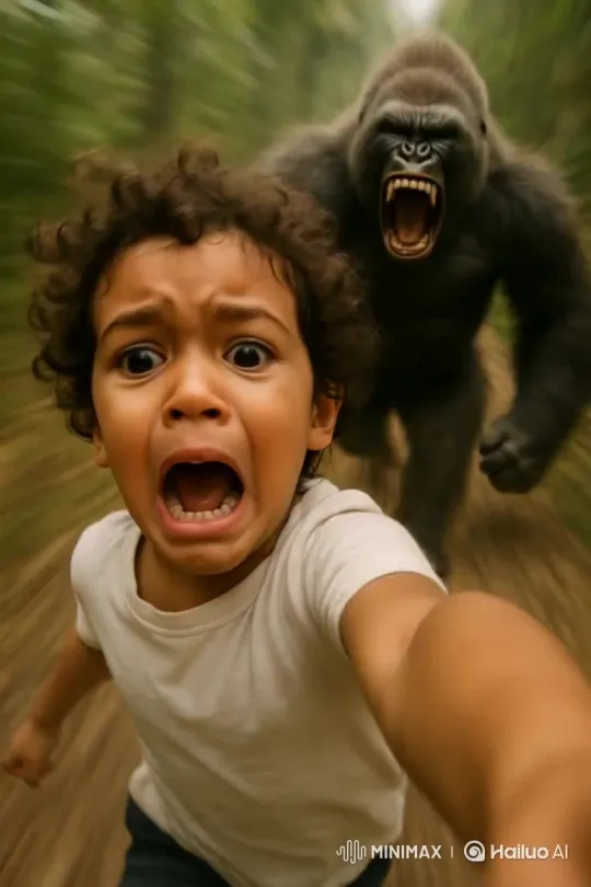 Survival Strategies Against Gorilla Attacks – AI Generated Video | Hailuo AI