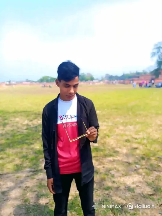 Young Man Observes Car Arriving in Open Field – AI Generated Video | Hailuo AI