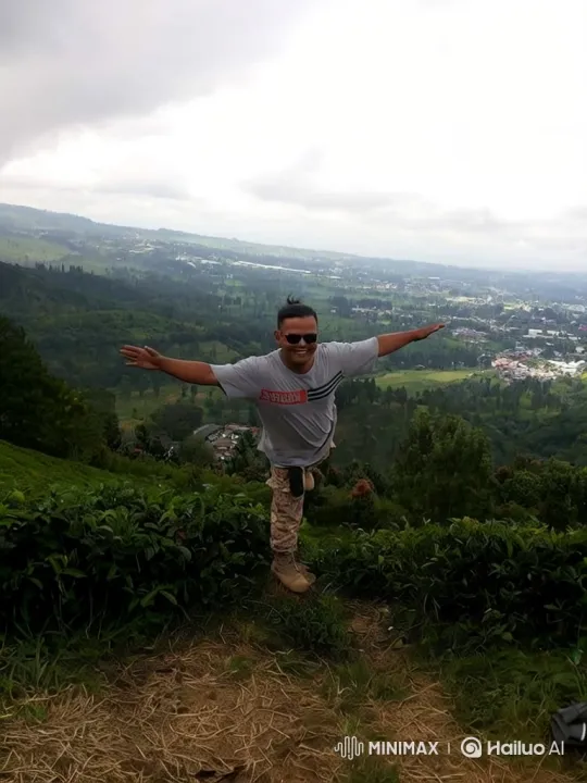 Man on Mountain to Earth from Space Panorama – AI Generated Video | Hailuo AI