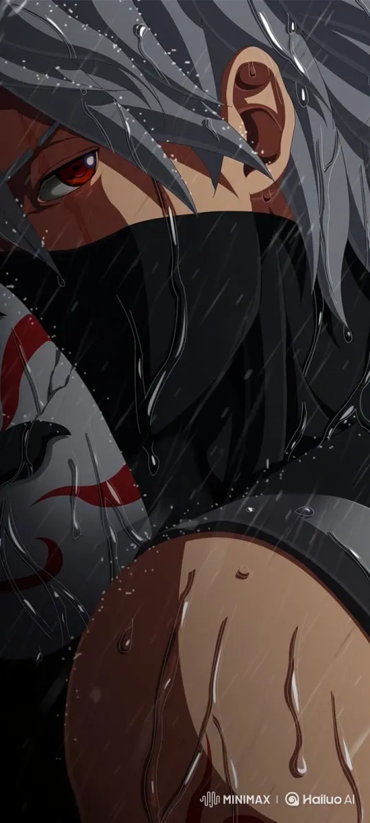 Anime Character in Rain: A Study in Intensity and Mood – AI Generated Video | Hailuo AI