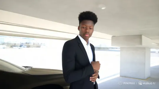 Confident Man Prepares to Drive New Luxury Car – AI Generated Video | Hailuo AI