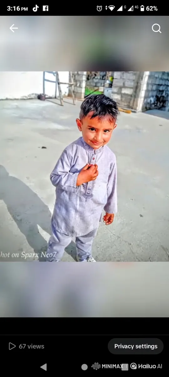 Boy on Patio: Smile Widens in Close-Up – AI Generated Video | Hailuo AI