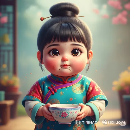 Adorable Girl Mimics Sadness for Attention in Soft-Focus Scene – AI Generated Video | Hailuo AI