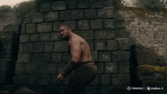 Arkan Smashes Through Ancient Stone Wall – AI Generated Video | Hailuo AI