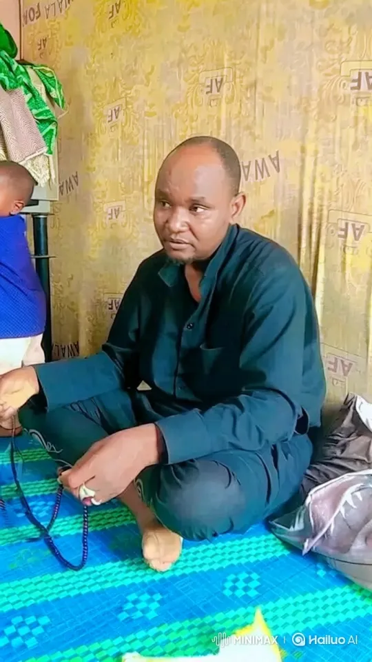 Middle-Aged Man Meditates with Beads on Mat – AI Generated Video | Hailuo AI