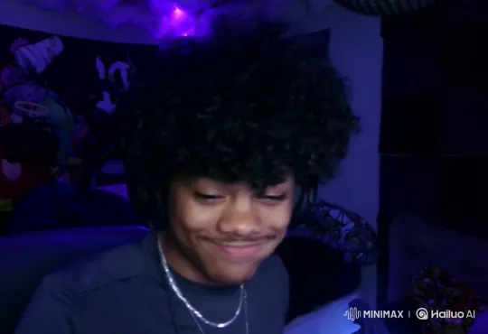 Young Person Levitates, Unleashes Energy in Purple-Lit Room – AI Generated Video | Hailuo AI