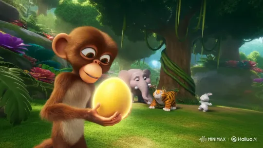 Milo the Monkey Shares Magical Mango with Friends – AI Generated Video | Hailuo AI