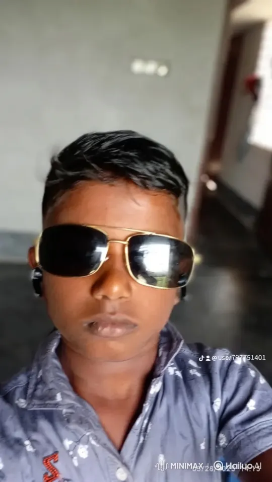 Boy with Sunglasses and Car Reflection – AI Generated Video | Hailuo AI