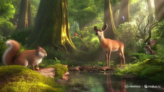 Harmony in the Jungle: Animals Coexisting in Nature – AI Generated Video | Hailuo AI