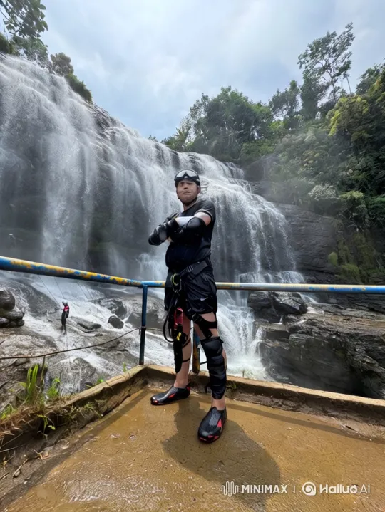 Journey from Waterfall to Earth from Space – AI Generated Video | Hailuo AI