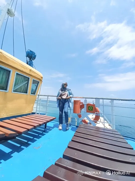 Woman on Ferry to Panoramic Earth View from Space – AI Generated Video | Hailuo AI