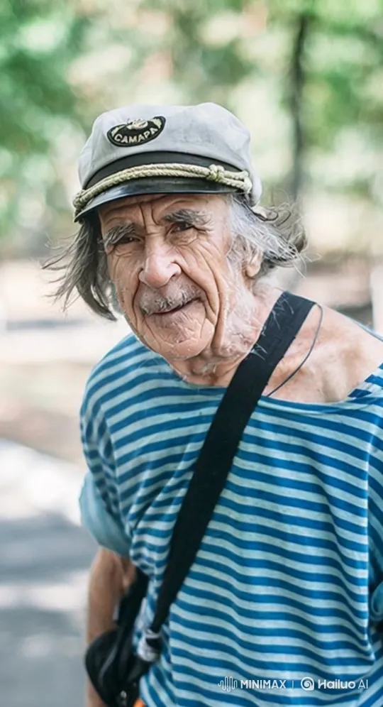 Elderly Man Attempts to Ride Old Bicycle, Falls, and Walks Away – AI Generated Video | Hailuo AI