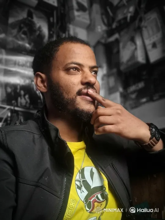 Contemplative Man in Thoughtful Pose – AI Generated Video | Hailuo AI
