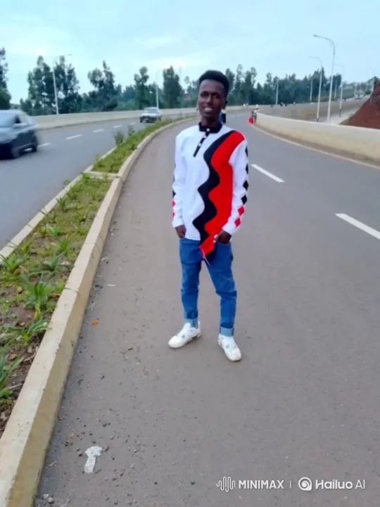 Young Man Celebrates on Highway Side with Dance – AI Generated Video | Hailuo AI