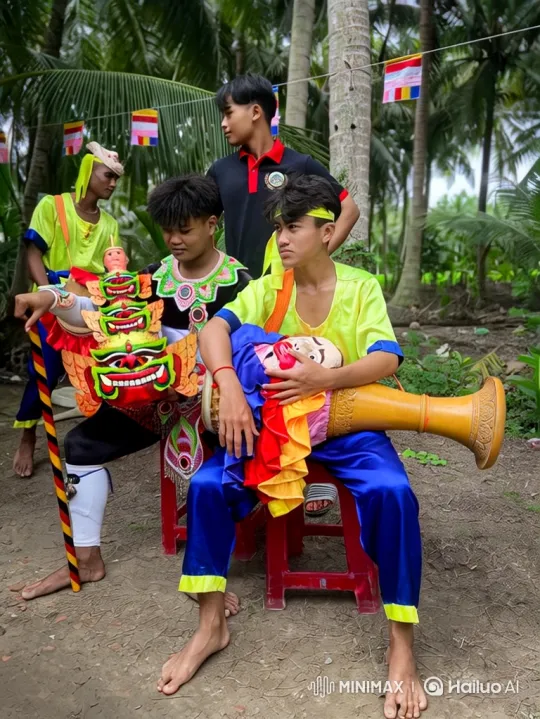 Cultural Performers Transition to Cosmic Panorama – AI Generated Video | Hailuo AI