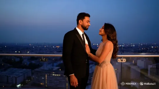 Luxurious Balcony Romance Set to 'Dil Moski' – AI Generated Video | Hailuo AI