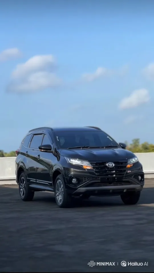 SUV Lowering on Asphalt Road with Cloud Reflections – AI Generated Video | Hailuo AI