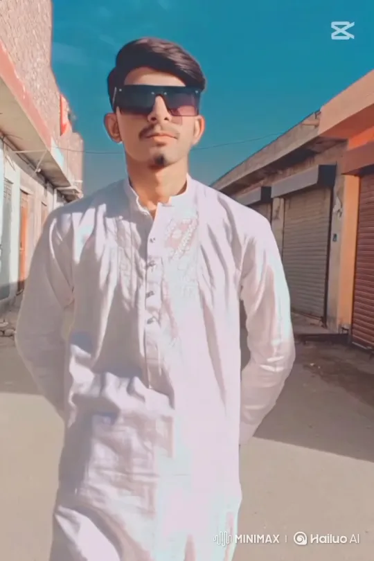 Stylish Man in White Tunic Enters Porsche and Drives Away – AI Generated Video | Hailuo AI