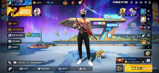 Futuristic Game World: Protagonist with Weapon and Pet – AI Generated Video | Hailuo AI