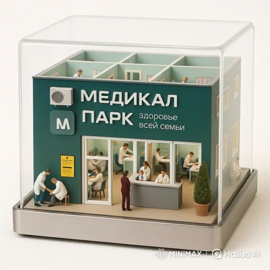 Miniature Model of Modern Medical Clinic in Action – AI Generated Video | Hailuo AI