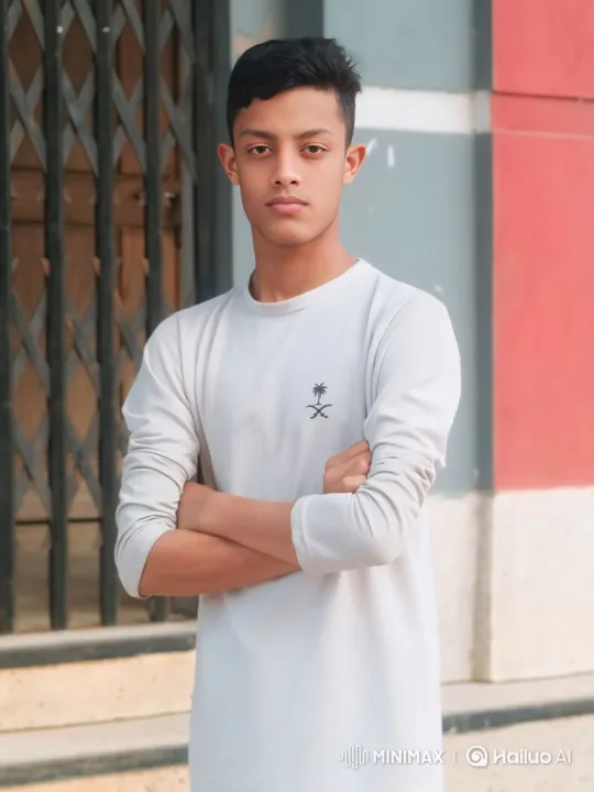 Teenage Boy Stands Still Amidst Camera Tracking Shot – AI Generated Video | Hailuo AI