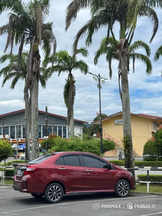 Red Sedan Transforms with Air Suspension System – AI Generated Video | Hailuo AI