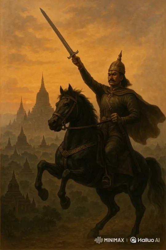 Southeast Asian Warrior King in Majestic Triumph – AI Generated Video | Hailuo AI