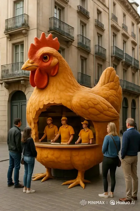 Diverse Menu Options: Chicken, Hamburger, Pie, and Pizza – AI Generated Video | Hailuo AI