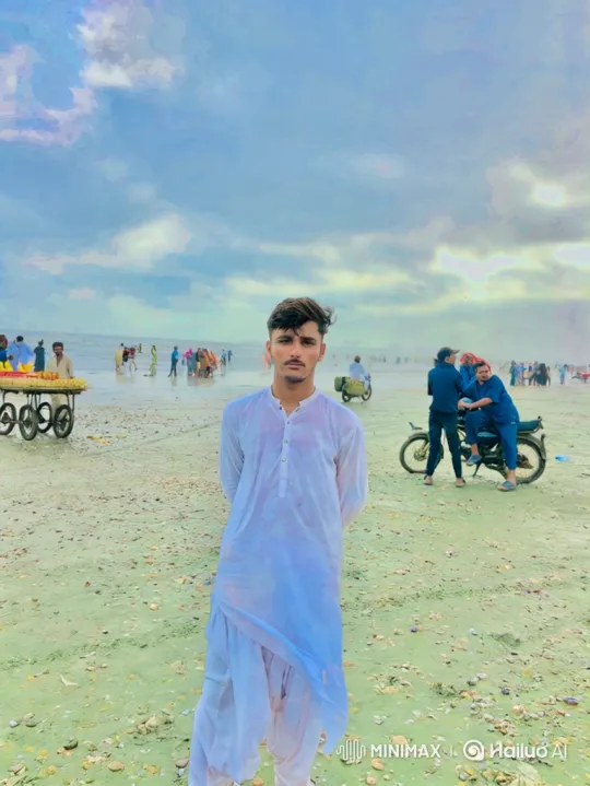 Young Man Boards SUV on Sandy Beach, Drives Away – AI Generated Video | Hailuo AI