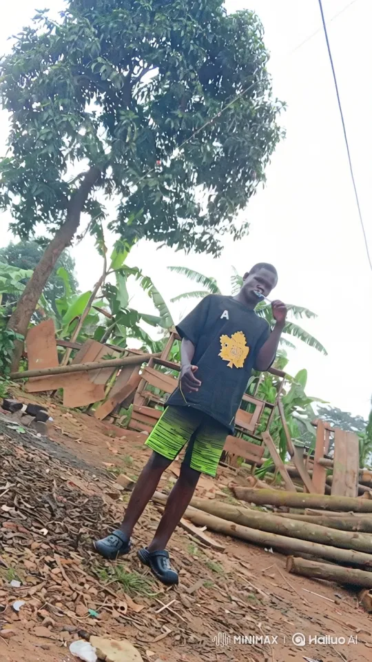 Young Man Brushes Teeth, Traces Letters in Air – AI Generated Video | Hailuo AI