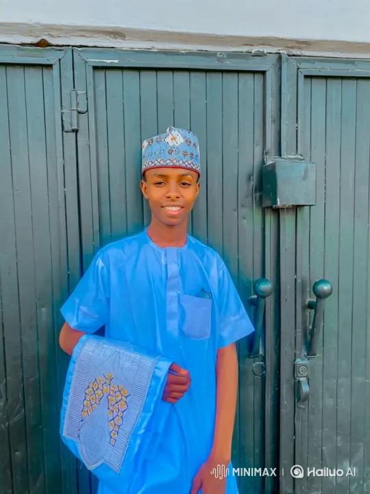 Young Man Welcomes with Embroidered Fabric – AI Generated Video | Hailuo AI