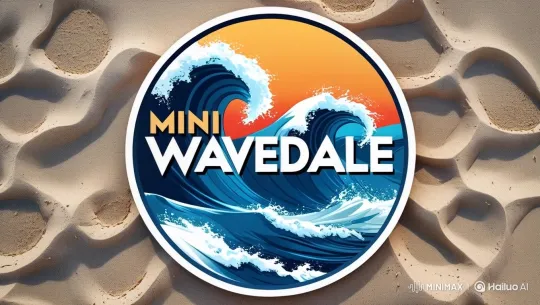 Animated Mini Wavedale Sticker Displaying Gentle Ocean Waves – AI Generated Video | Hailuo AI