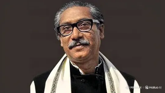 Bangabandhu Sheikh Mujibur Rahman's Emotional Speech – AI Generated Video | Hailuo AI