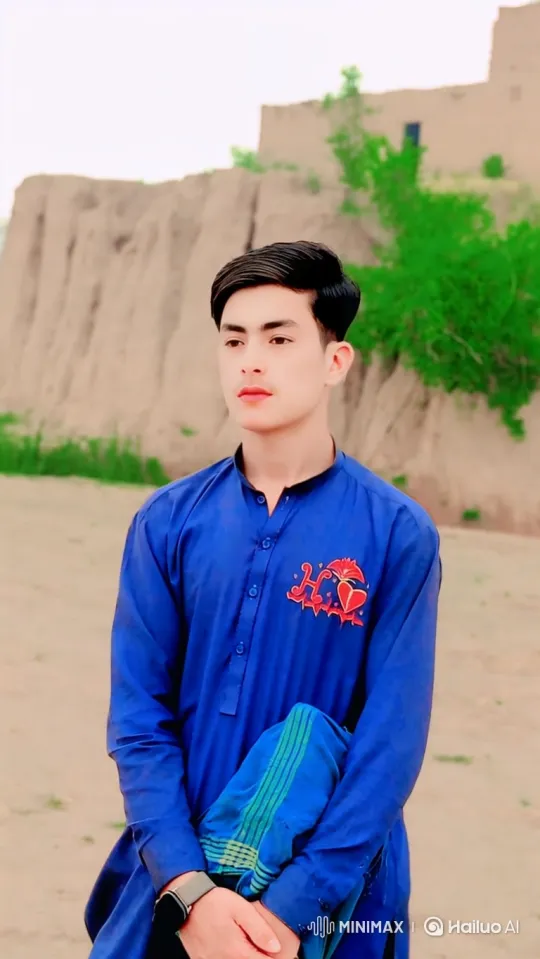 Young Man in Serene Outdoor Setting with Contemplative to Engaging Expression – AI Generated Video | Hailuo AI