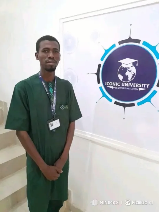 Man Working in Computer Room at Iconic University – AI Generated Video | Hailuo AI