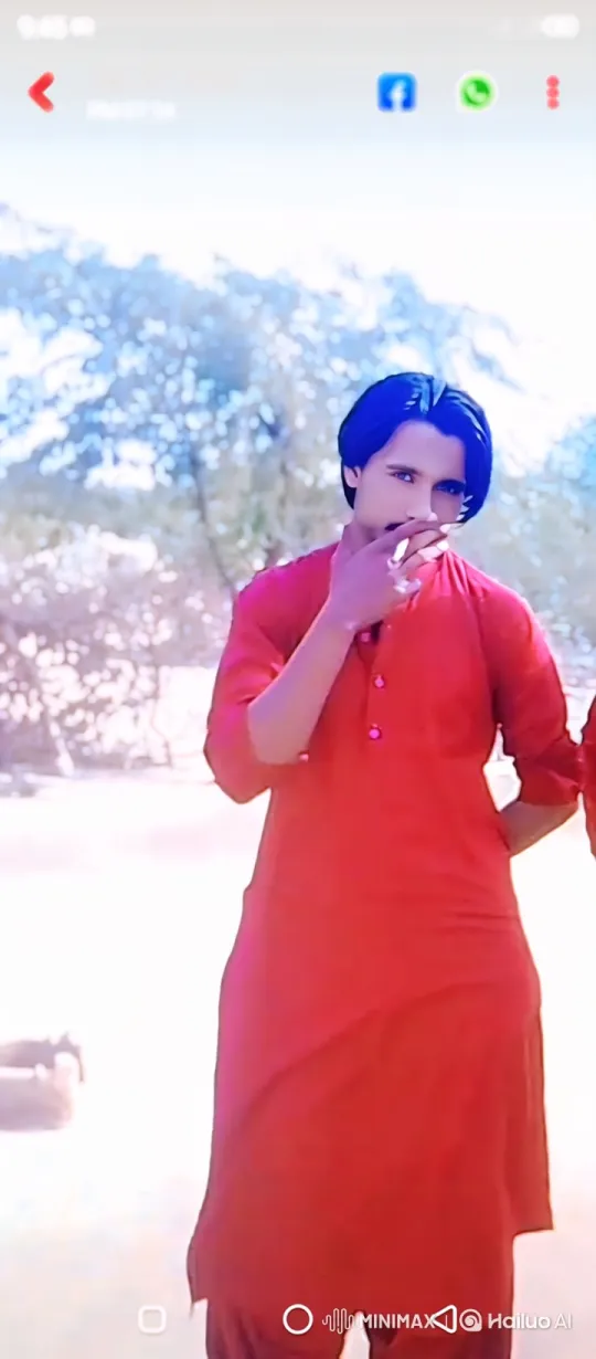 Young Man in Red Tunic Smokes Calmly – AI Generated Video | Hailuo AI