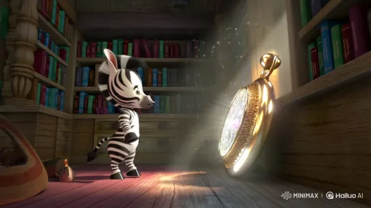 Zebra Zuzu Time-Travel to Dinosaur Jungle – AI Generated Video | Hailuo AI