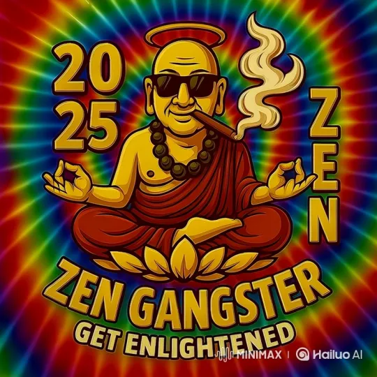 Zen Gangster's Psychedelic Enlightenment Journey – AI Generated Video | Hailuo AI