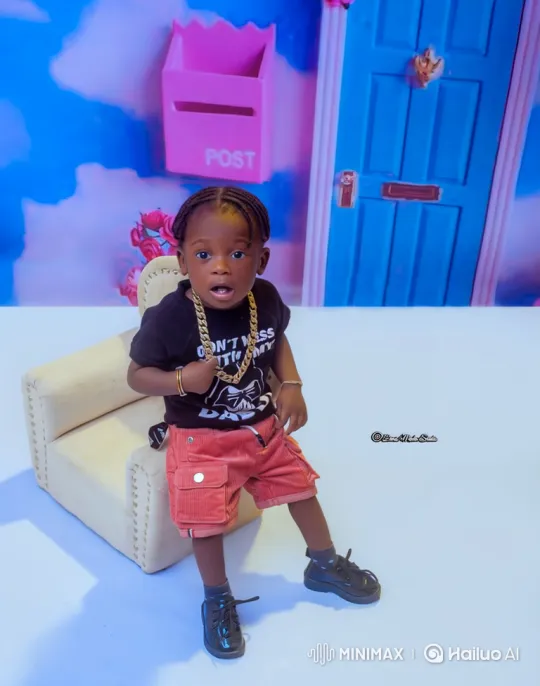 Curious Toddler in Whimsical Studio Setting – AI Generated Video | Hailuo AI
