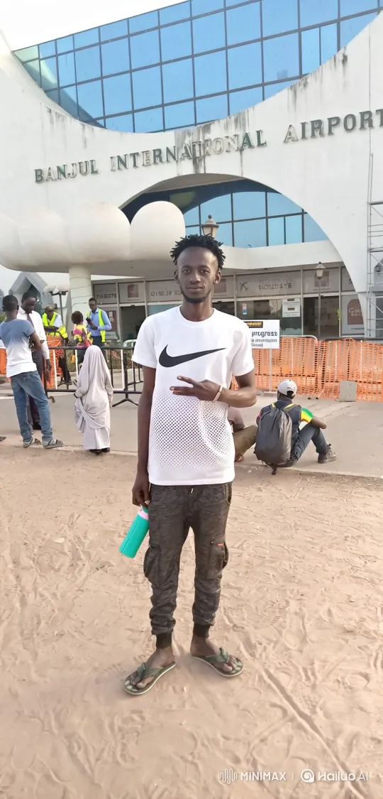 Young Man Prepares to Board Private Jet at Banjul Airport – AI Generated Video | Hailuo AI