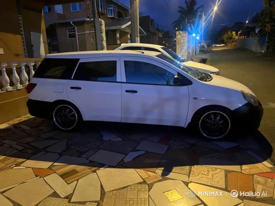 White Station Wagon Transforms with Advanced Air Suspension – AI Generated Video | Hailuo AI