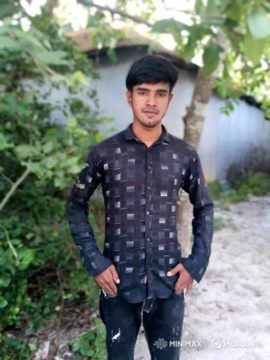 Young Man with Calm Expression Amidst Nature – AI Generated Video | Hailuo AI