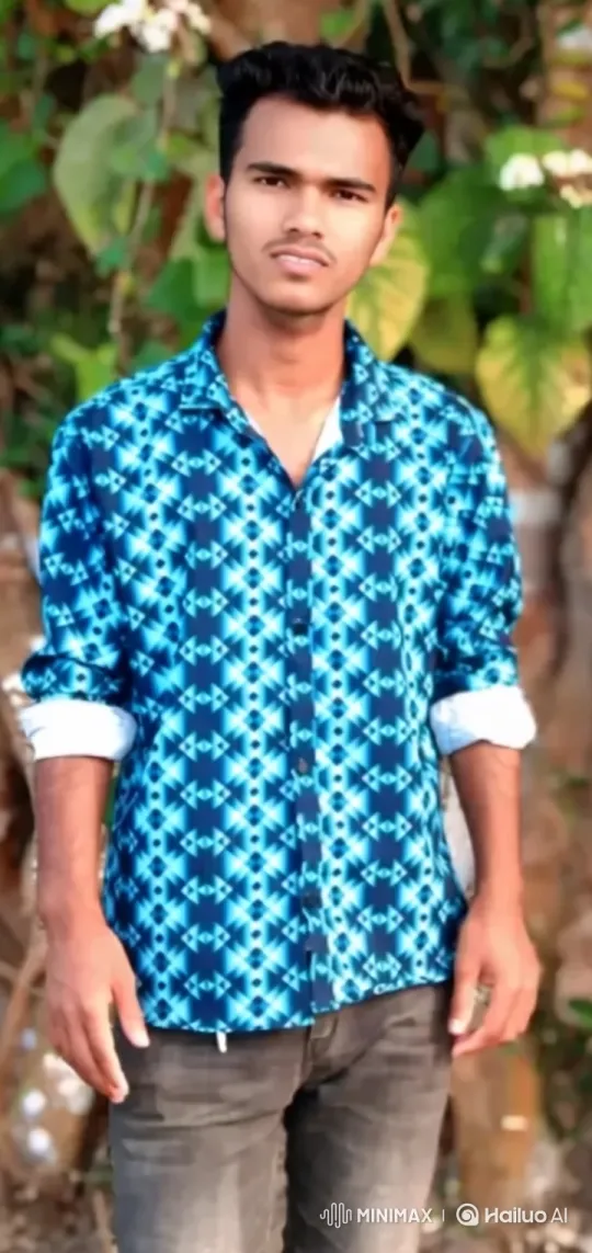 Young Man in Nature: A Study in Subtle Smiles – AI Generated Video | Hailuo AI