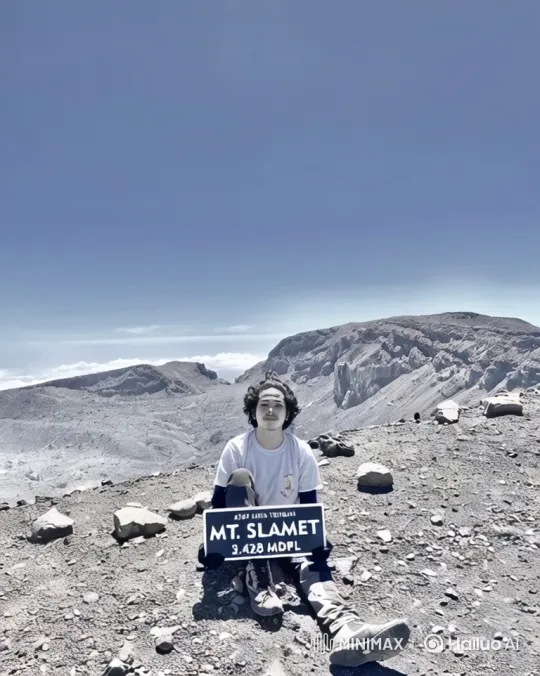 Journey from Mt. Slamet Summit to Earth's Orbit – AI Generated Video | Hailuo AI