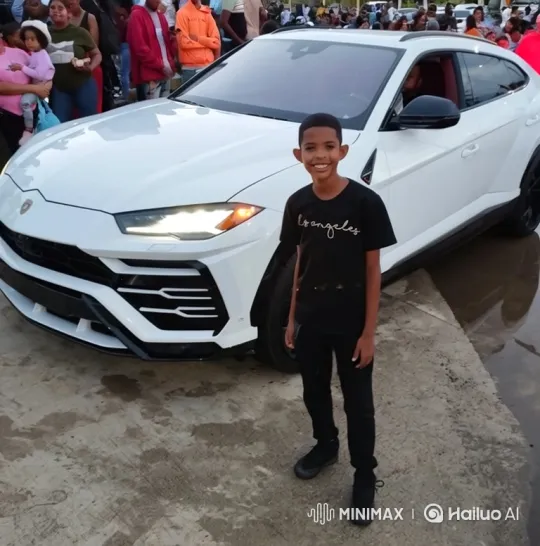 Young Boy Admires and Drives Away in Luxury SUV – AI Generated Video | Hailuo AI
