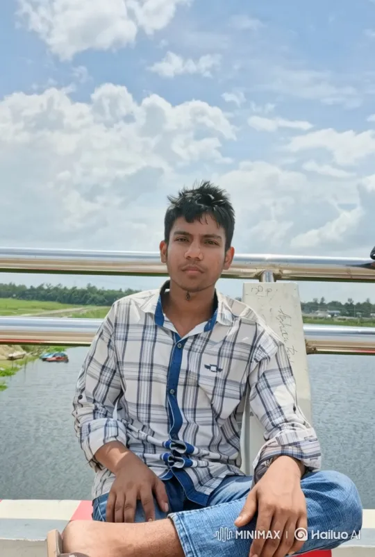 Young Man Meditating on a Bridge Amidst Nature – AI Generated Video | Hailuo AI